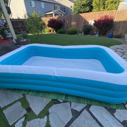 Inflatable Swimming Pool. Rectangle. 10’ Long. 