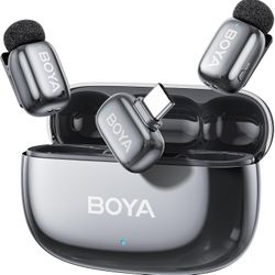 BOYA mini 2 Wireless Lavalier Microphone for iPhone 15-17/Android