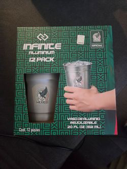 Aluminum Cups, Mexico World Cup, 12 pack