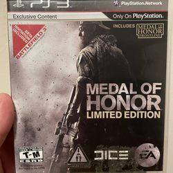 Medal of Honor Limited Edition PlayStation 3 PS3 Game