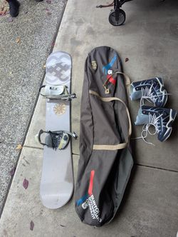 Dukes Snowboard, Boots & Bag