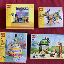 Lot LEGO BIRTHDAY DIORAMA VIP PINATA  CAKE TOPPER ‼️ Price Is FIRM ‼️
