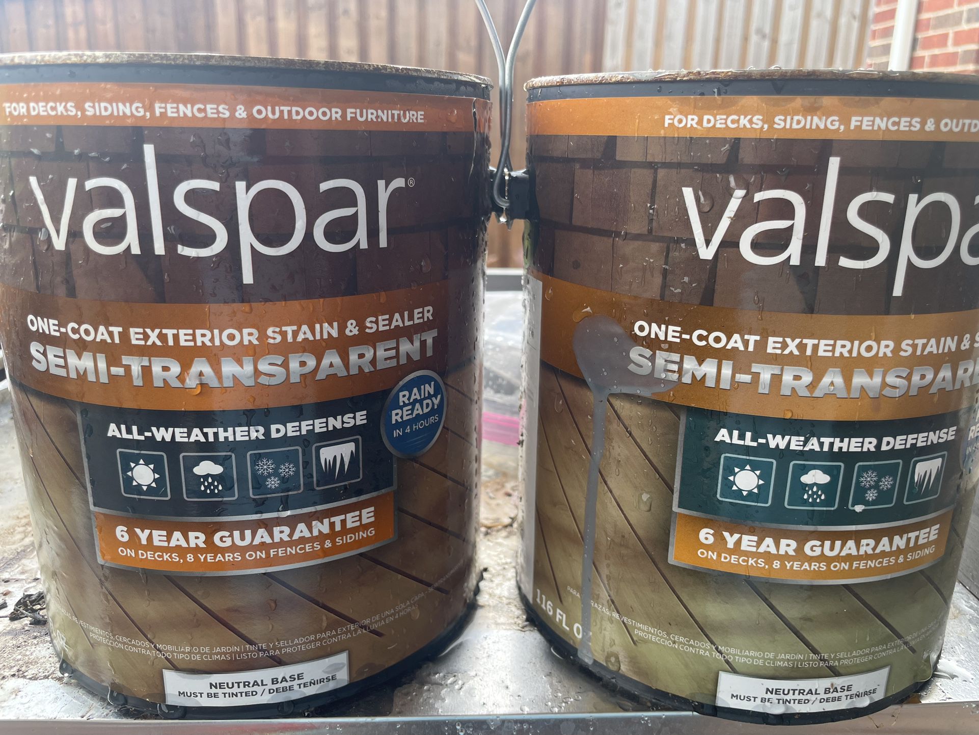 Exterior Stain And Sealer Light Gray 1-1/2 Cans