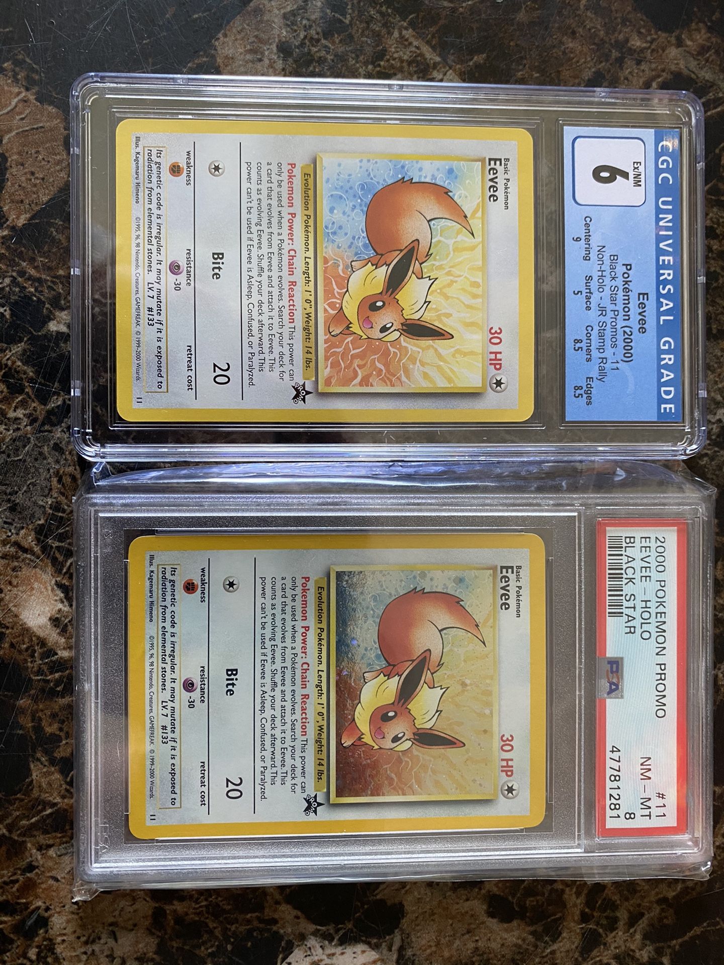 2000 Eevee Black Star Promo Jr Stamp Rally(Non-Holo)