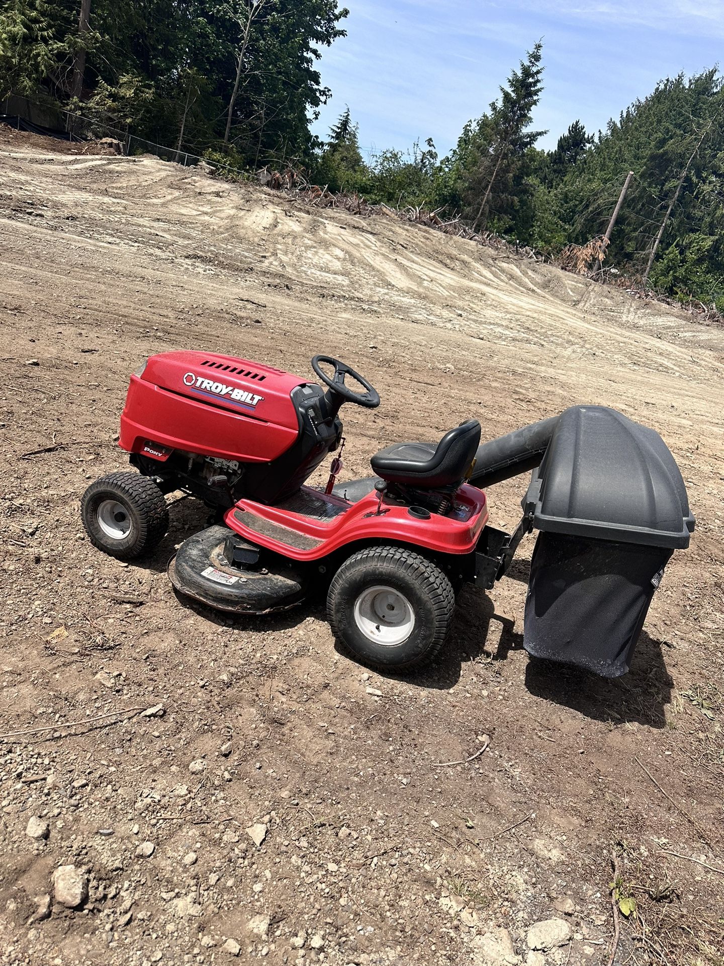 Troy Built (craftsman) Riding Lawn Mower With Bagger.