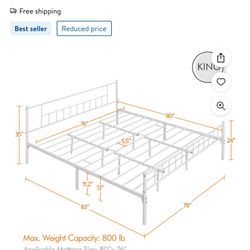 King Size Bed frame 