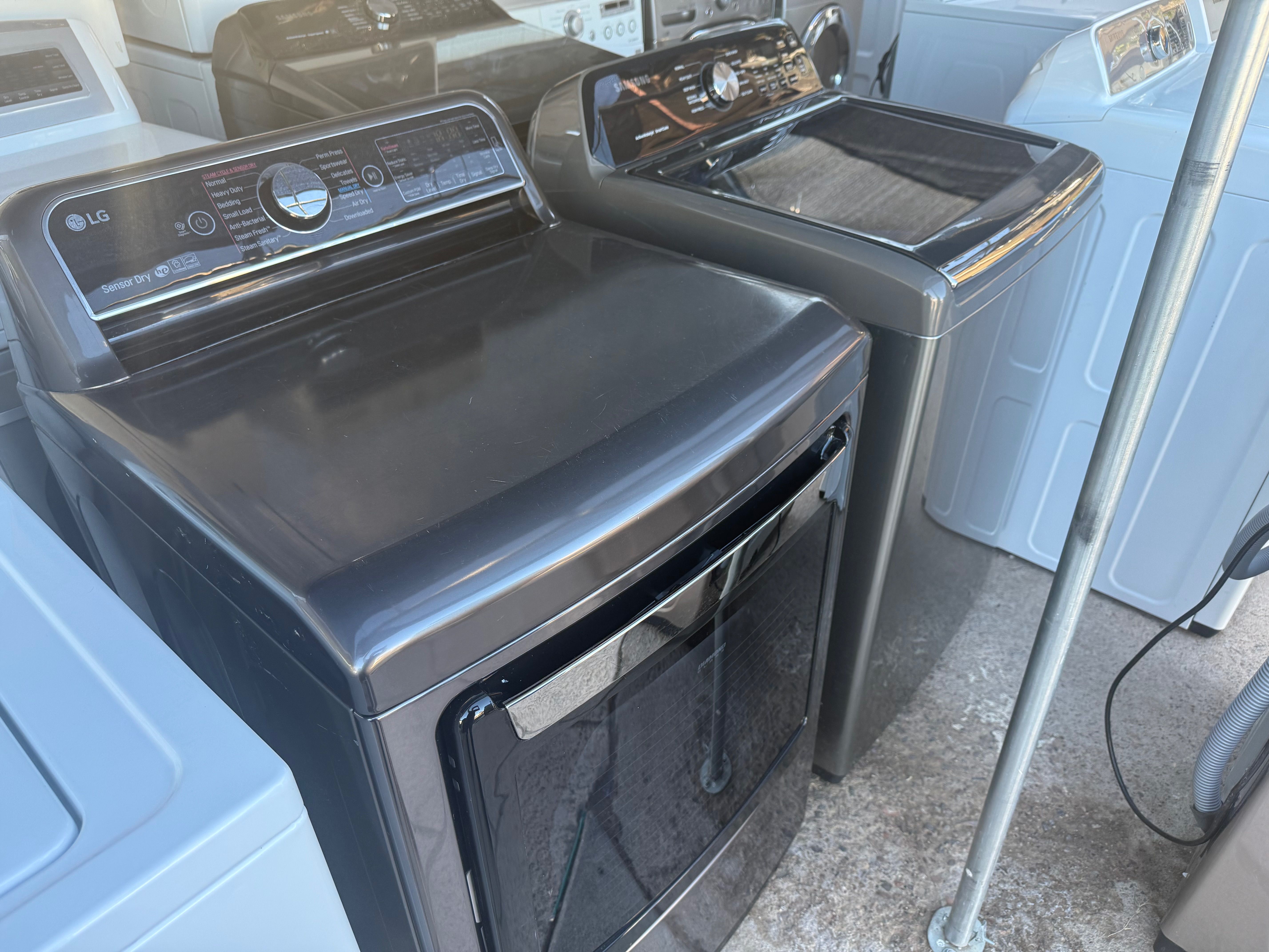 Black Samsung Washer & LG electric Dryer 4.5&7.4 ‼️ 45 DAYS WARRANTY ‼️ Delivery FEE SAME DAY ‼️