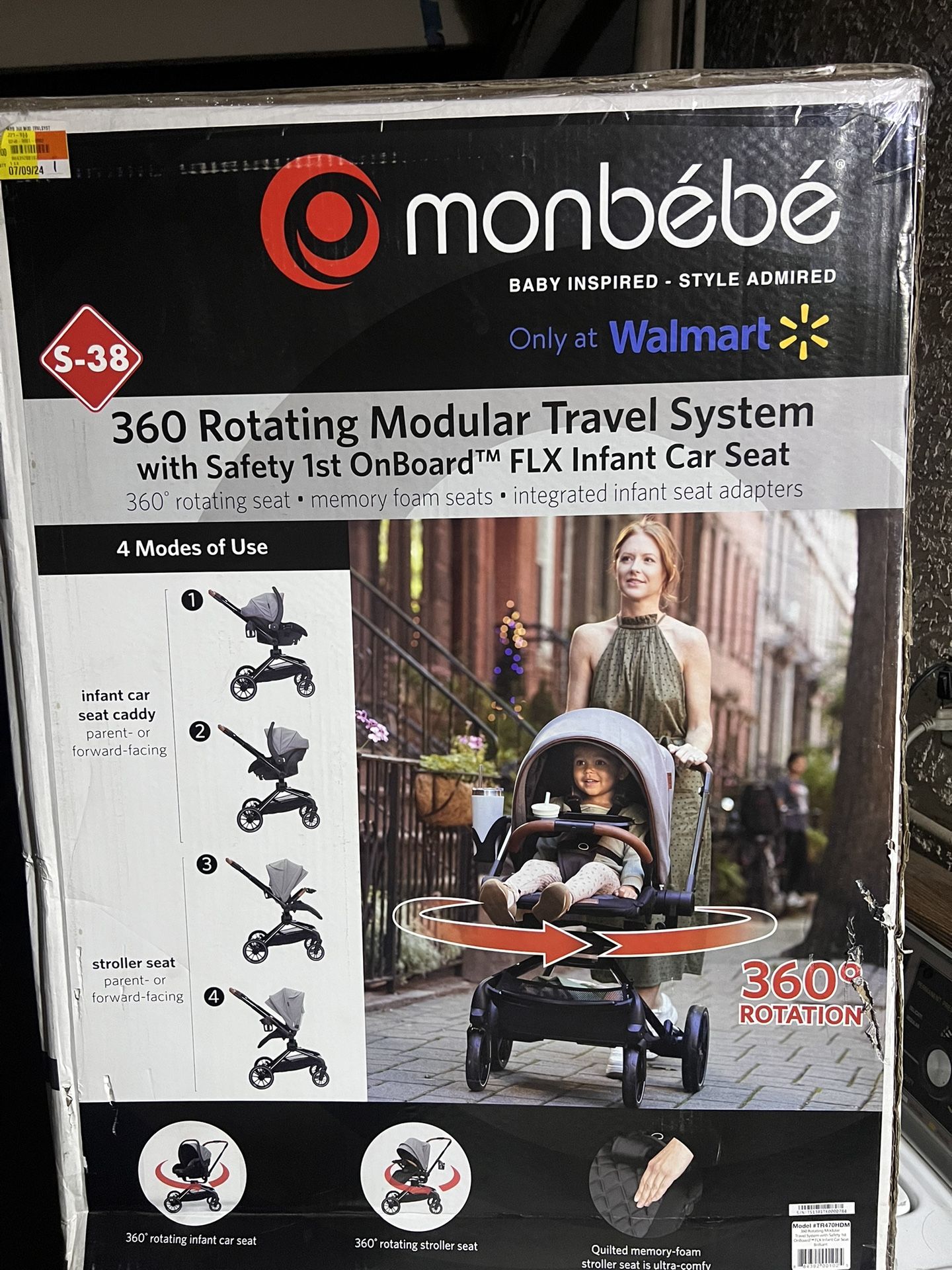 NEW- Monbebe Car Seat Stroller Combo 360