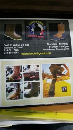 Tejano's boots