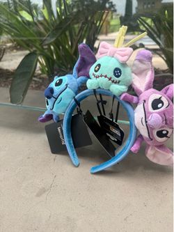 Loungefly Disney Lilo & Stitch Angel, Scrump, & Stitch Plush Headband