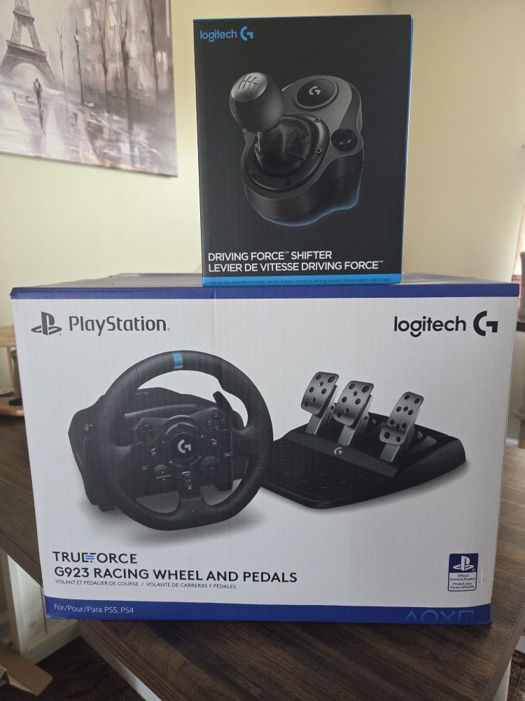 Racing wheel & pedals with Shifter