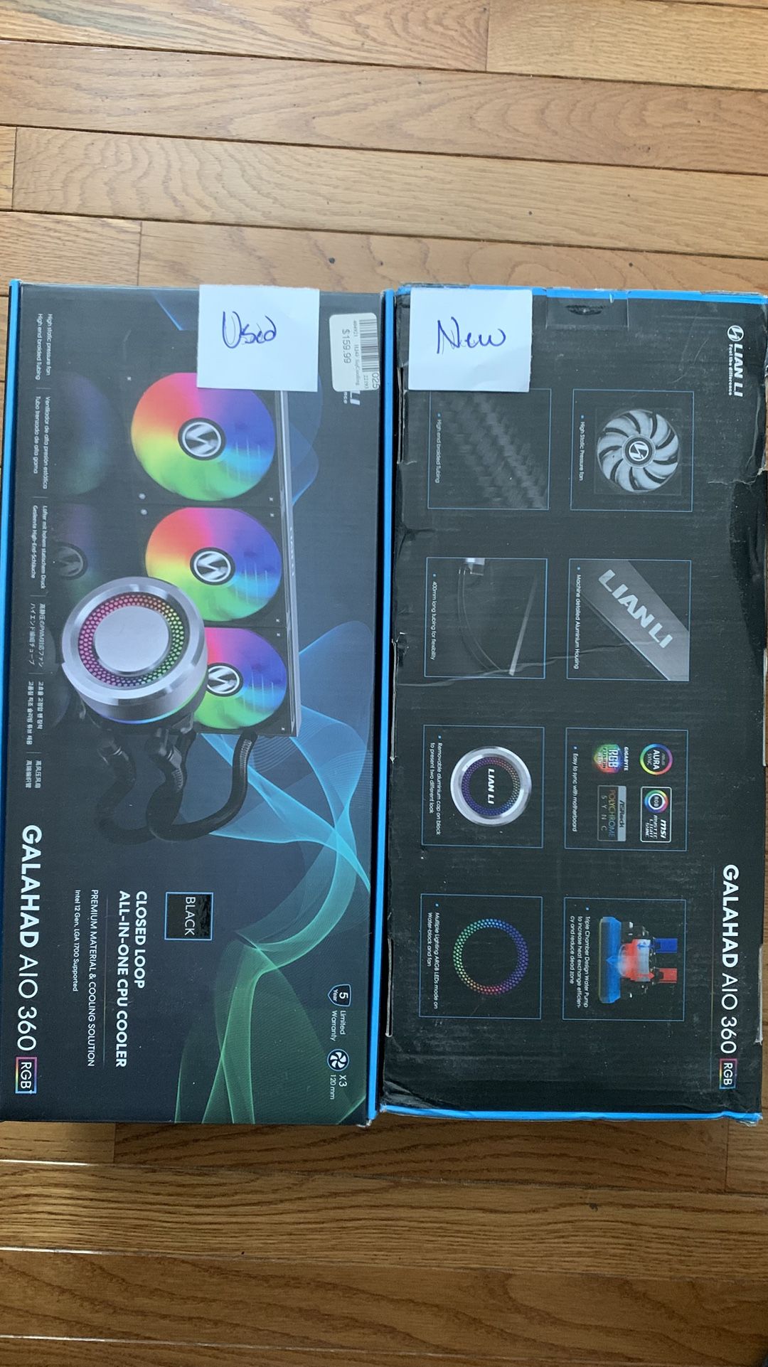 2x Lian Li Galahad 360 AIO’s - Black