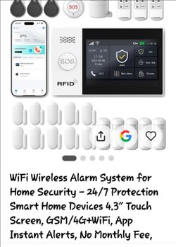 WiFi Wireless Home Security Alarm System Kit