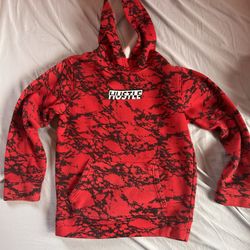 Trademark Clothing Hustle Red and Black camo hoodie