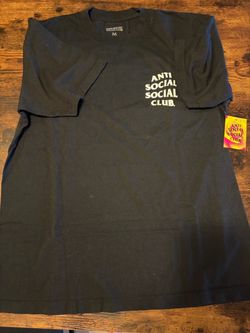 Anti Social Social Club Black T-Shirt Size Medium