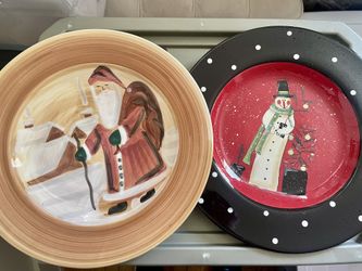 Vintage Certified Jill Ankrom & Marco e Cristina Holiday Serving Plates
