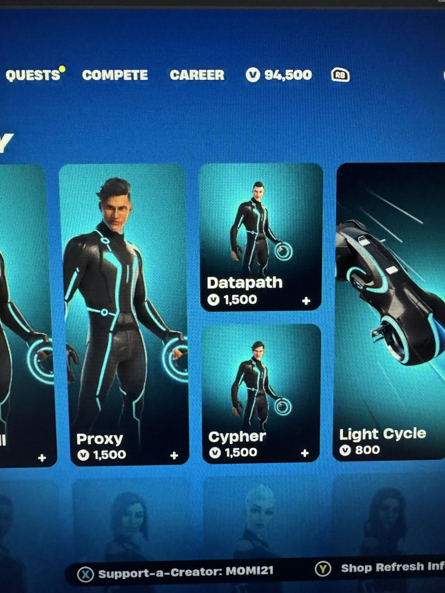 Fortnite stacked on vbucks