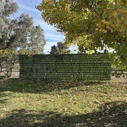Artificial Ivy Privacy Fence Wall