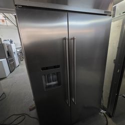 48" KITCHENAID BUILT IN STAINLESS STEEL REFRIGERATOR 