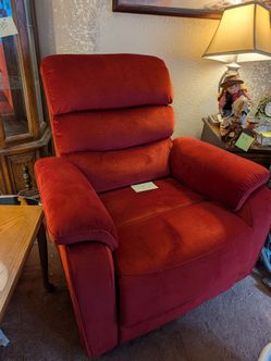 Red Power Recliner — Motorized Recline