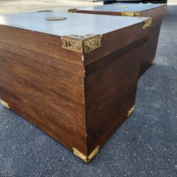 Matching Hand Made Oriential Storage Chest