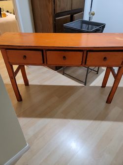 Orange Wooden Drawer