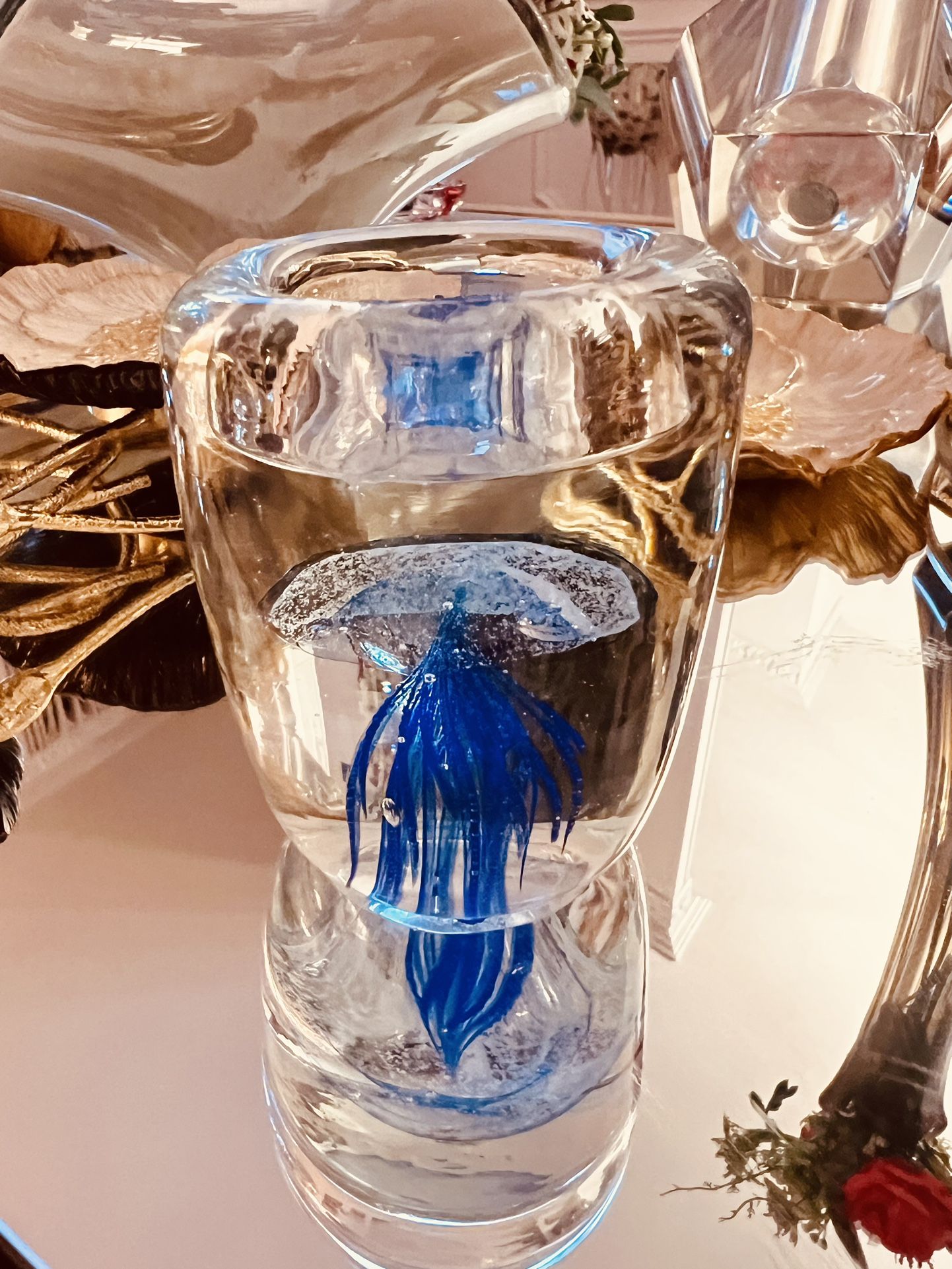 Jelly Fish Murano Paperweight.