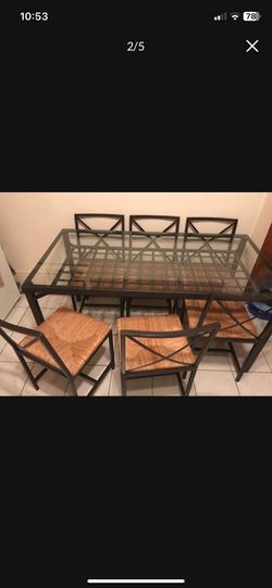 IKEA GRANAS Dining Table With 6 Chairs!