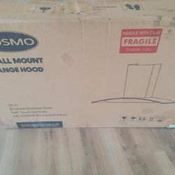 COSMO Wall Mount Range Hood 36 In. NEW