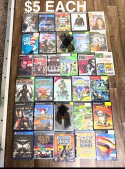 Video games $5 & $10  swipe ⬅️ to see more pictures not tested too many games to test all