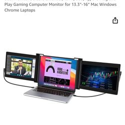 Laptop Monitor Trifold Extension 