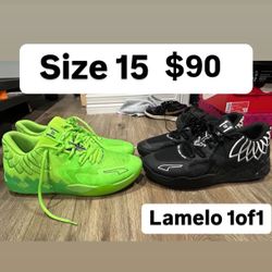 Lamelo Pumas Size 15 Men Both For $90