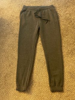 Gray Jogger Sweatpants with Drawstring