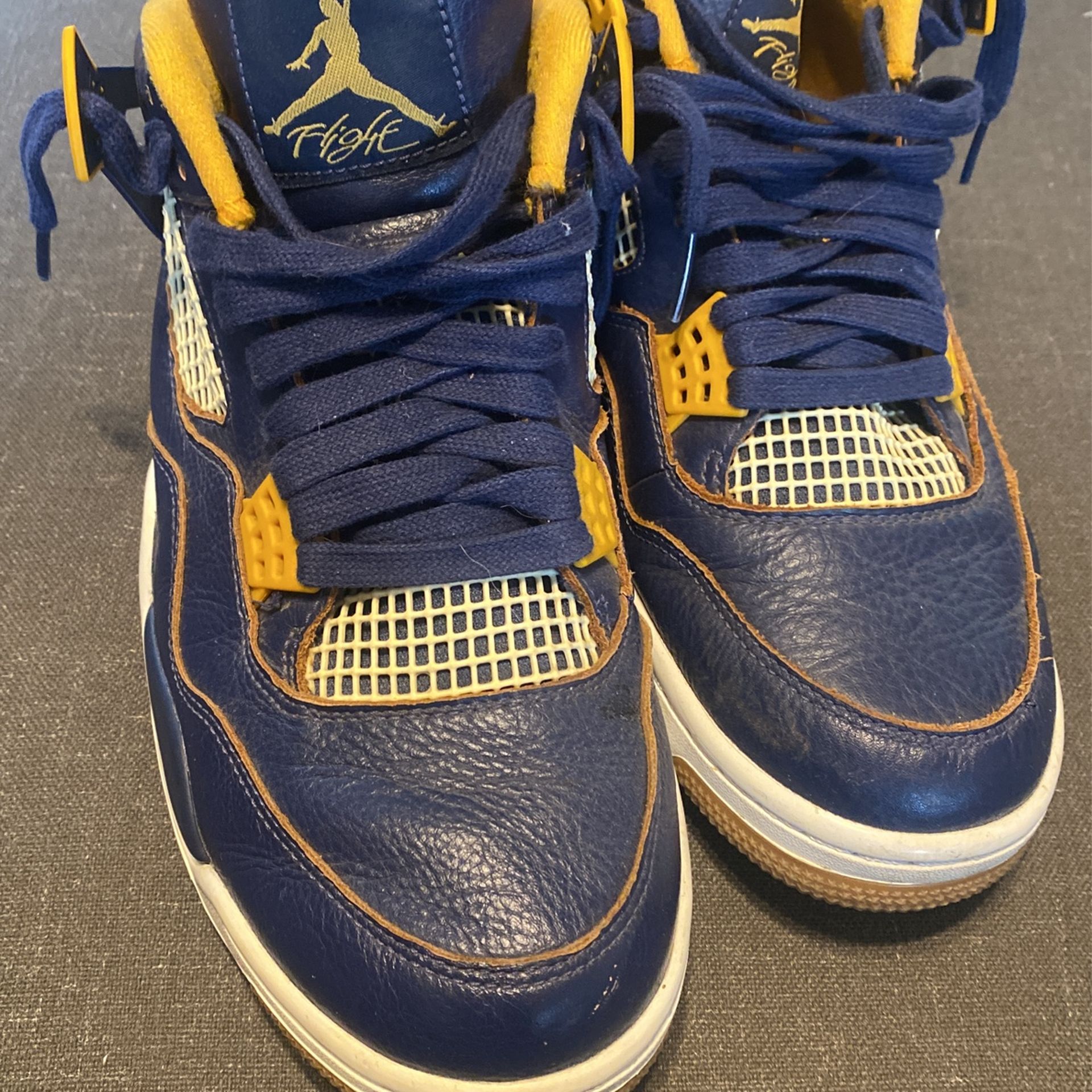 Nike Air Jordan 4 IV Retro Dunk From Above Navy Gold 308497 425 