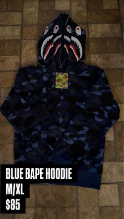 Blue bape hoodie