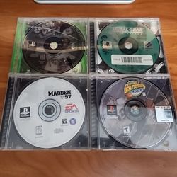 Sony Playstation Games - PS1 Lot 4 Games (Disc And Case Only)