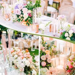 Hurricane Glass Candle Holders Set of 12
