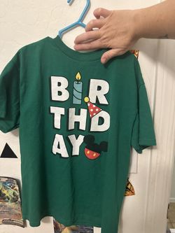 Size Medium Boys Shirt Disney Birthday 