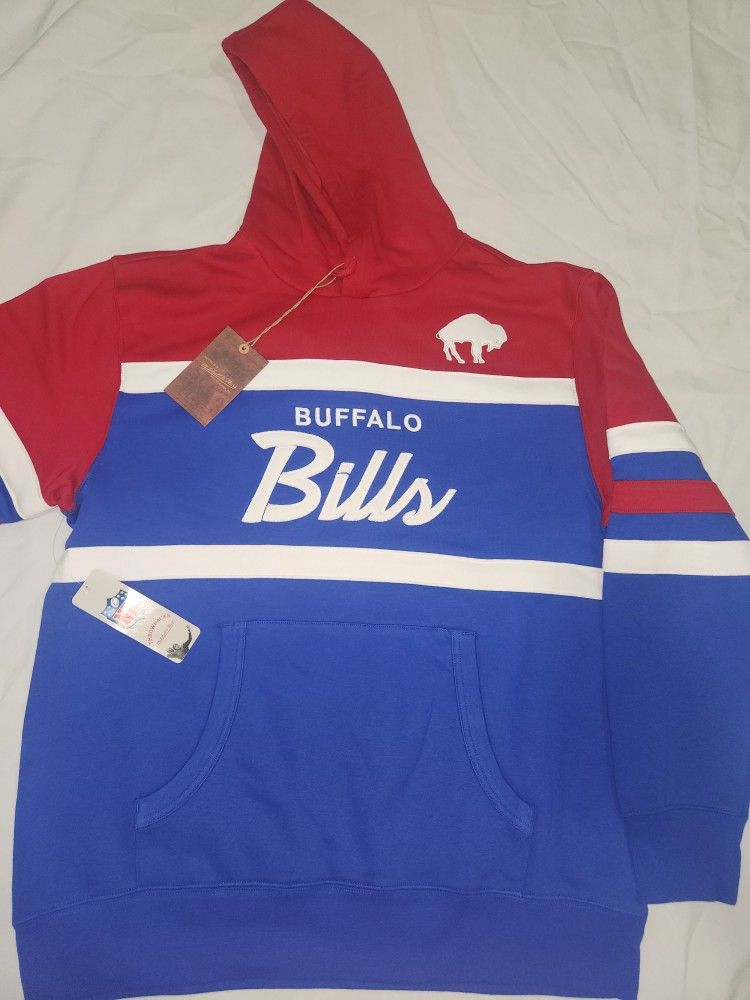 Buffalo Bills Mitchell & Ness Men's NFL Head Coach Sweatshirt Size XL NWT