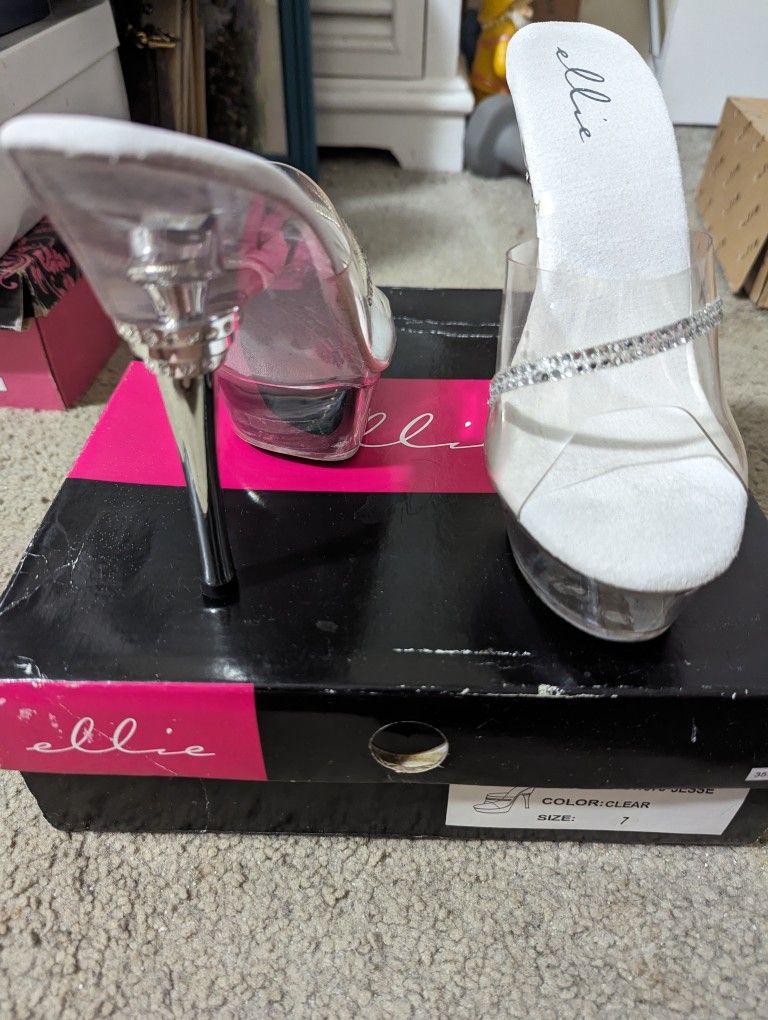 Elle Clear Heels