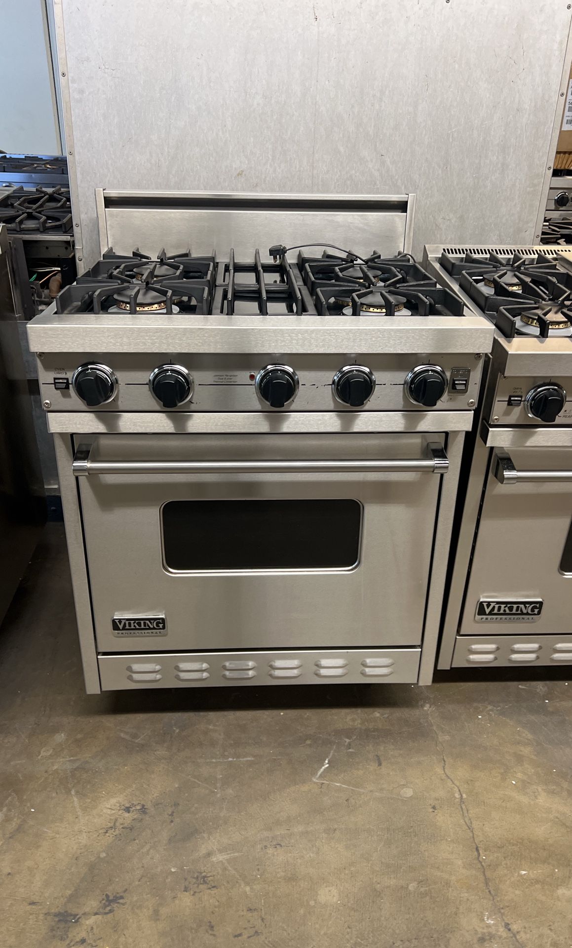 Viking 30”Wide All Gas Range Stove Stainless Steel