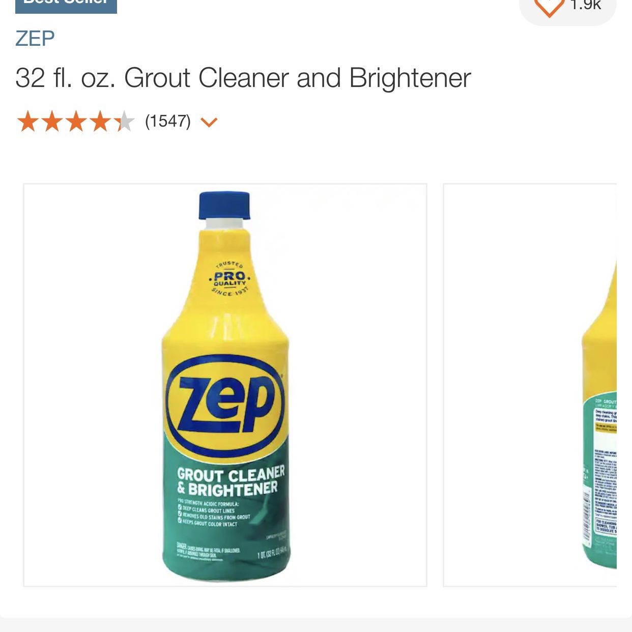 Zep Grout Cleaner and Whitener for Sale in Queens, NY - OfferUp