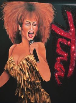 Tina Turner Queen of rock n roll on canvas