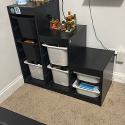 Ikea Shelves Storage With Containers