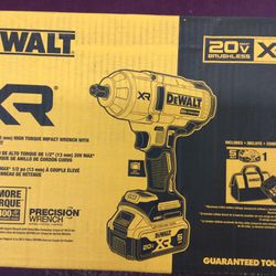 Dewalt Cordless 1/2” Impact Wrench Kit 20V XR Brushless COMPLETE BRAND NEW