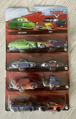 Set of 4  HTF Disney Pixar Cars 2pk 1:55 Diecast Cars