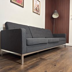 Dark Gray Metal Frame Sofa