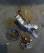thermostat housing and harmonic balancer