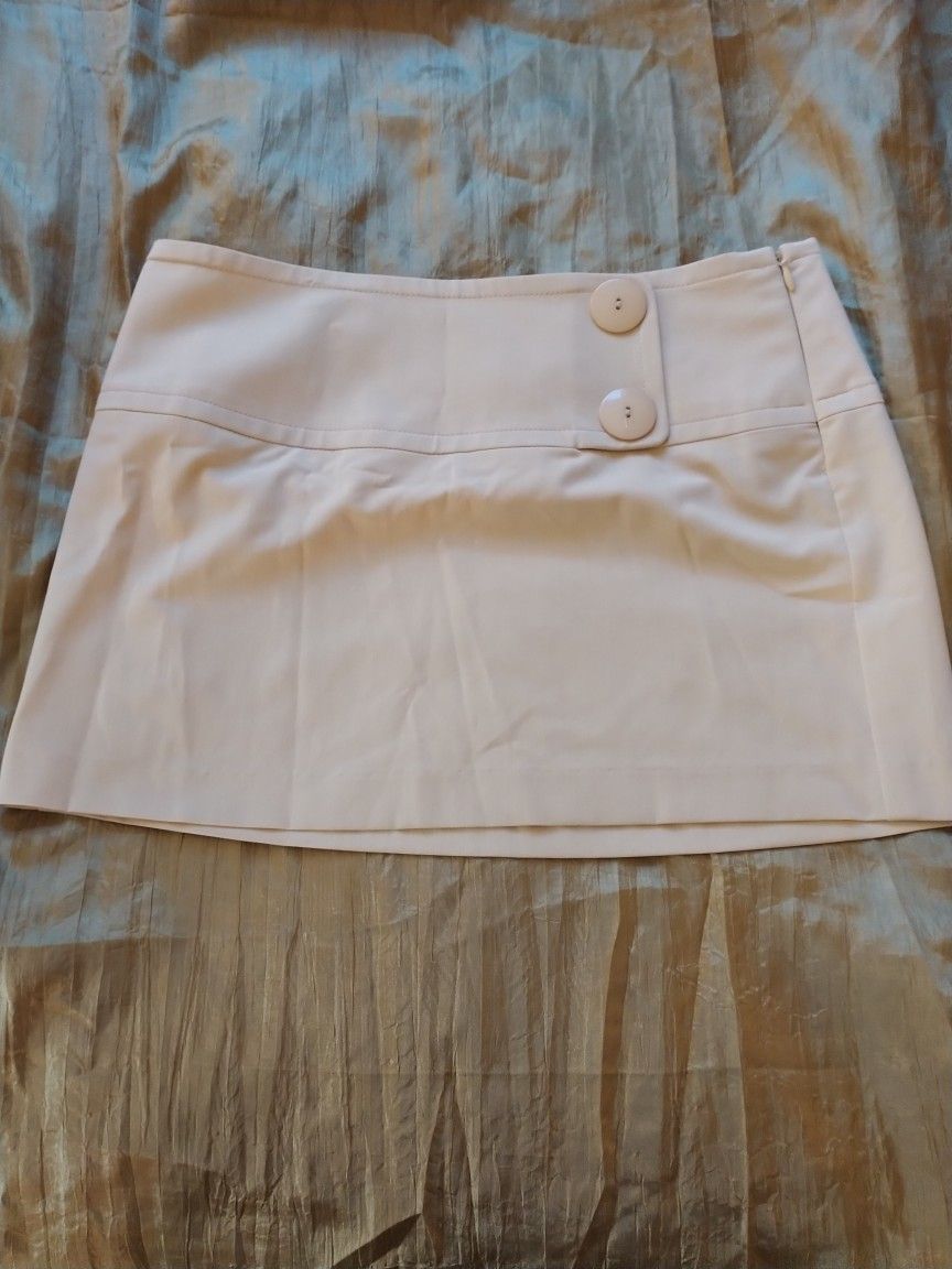 Rampage Beige Mini Skirt