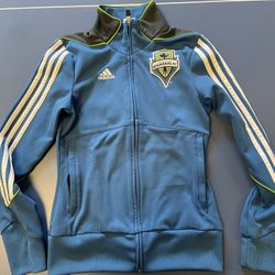 adidas Sounders Sweatshirt - Zipper With Zippered pockets 